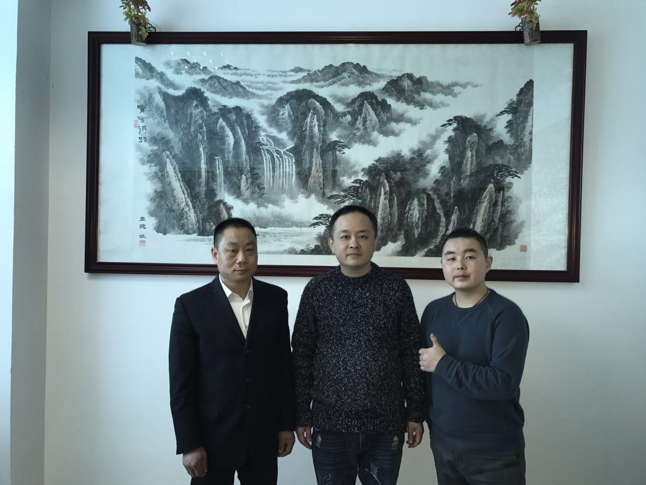 日诺卫生纸省代与董事长合影